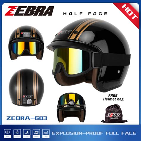 zebra helmet original price|ZEBRA CLASSIC HALF FACE HELMET .